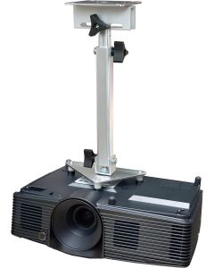 PCMD, LLC. Projector Ceiling Mount Compatible with Optoma EH341 GT1070X GT1080 H112e H182X HD141X HD26 with Lateral Shift Coupling (Telescoping 13-20-Inch Extension)